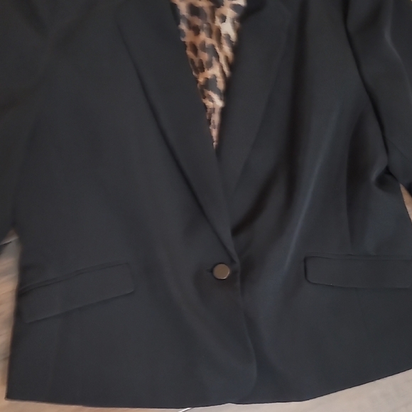 INC International Concepts Black and Brown Blazer Versatile Suit Jacket - Picture 6 of 9